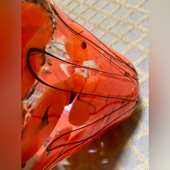 🍁STUDIO ART GLASS Piece ~ Fused Multi-Color Large Art Glass Decorator Bowl🍁 - Picture 4 of 9